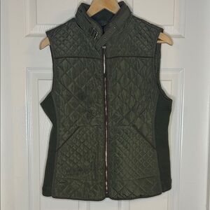 Quinn Dark Green Quilted Women's Vest